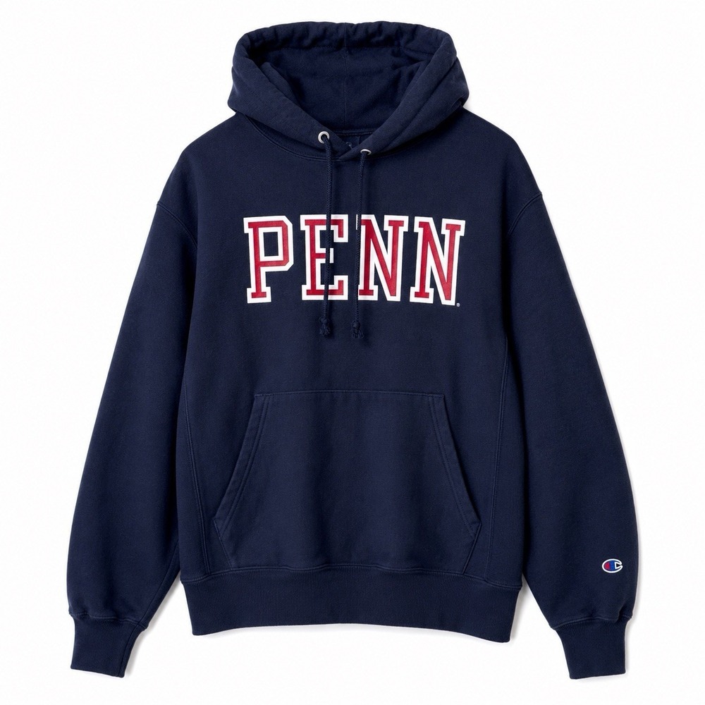 Champion‎ Reverse Weave University of Pennsylvania Penn Hoodie M Navy Ivy League